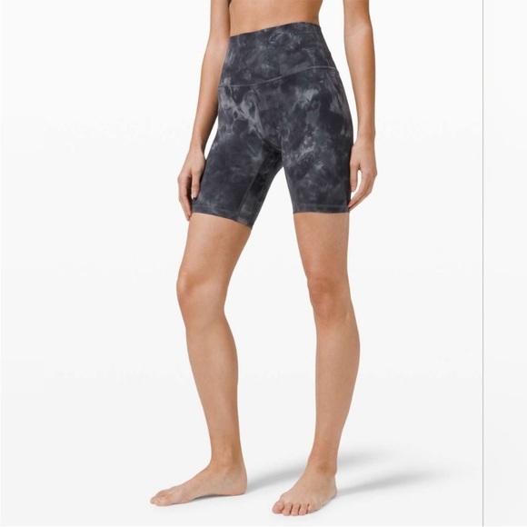 Lululemon Align Short 8" *Diamond Dye biker space tie dye grey black high rise 4 - Picture 11 of 14